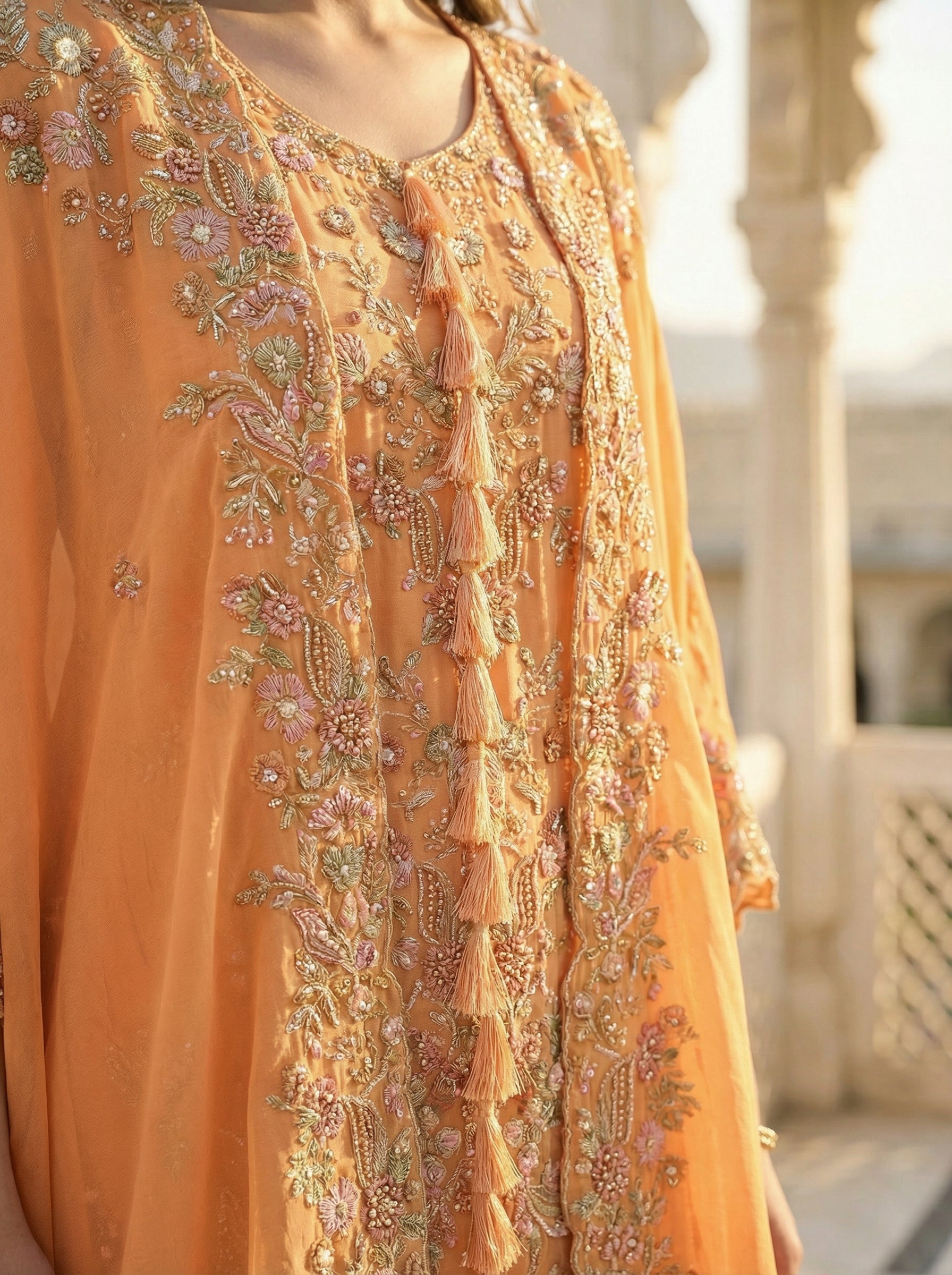 Women’s Designer Kurta Palazzo Set with Embroidered Dupatta | Festive & Wedding Wear Ethnic Set – Rajkanika