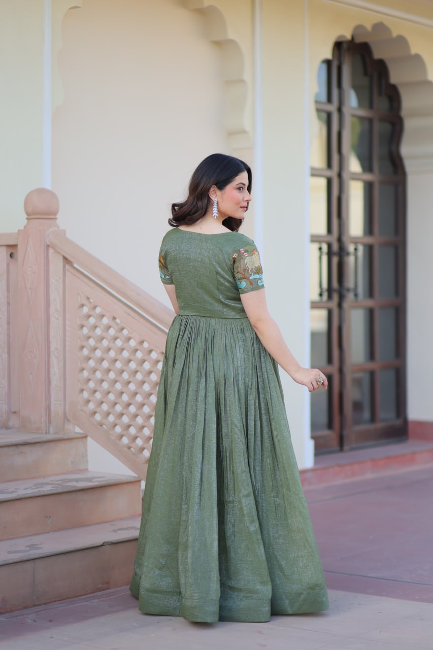 Women’s Embroidered Crop Top Lehenga Set | Designer Festive Ethnic Wear by Rajkanika