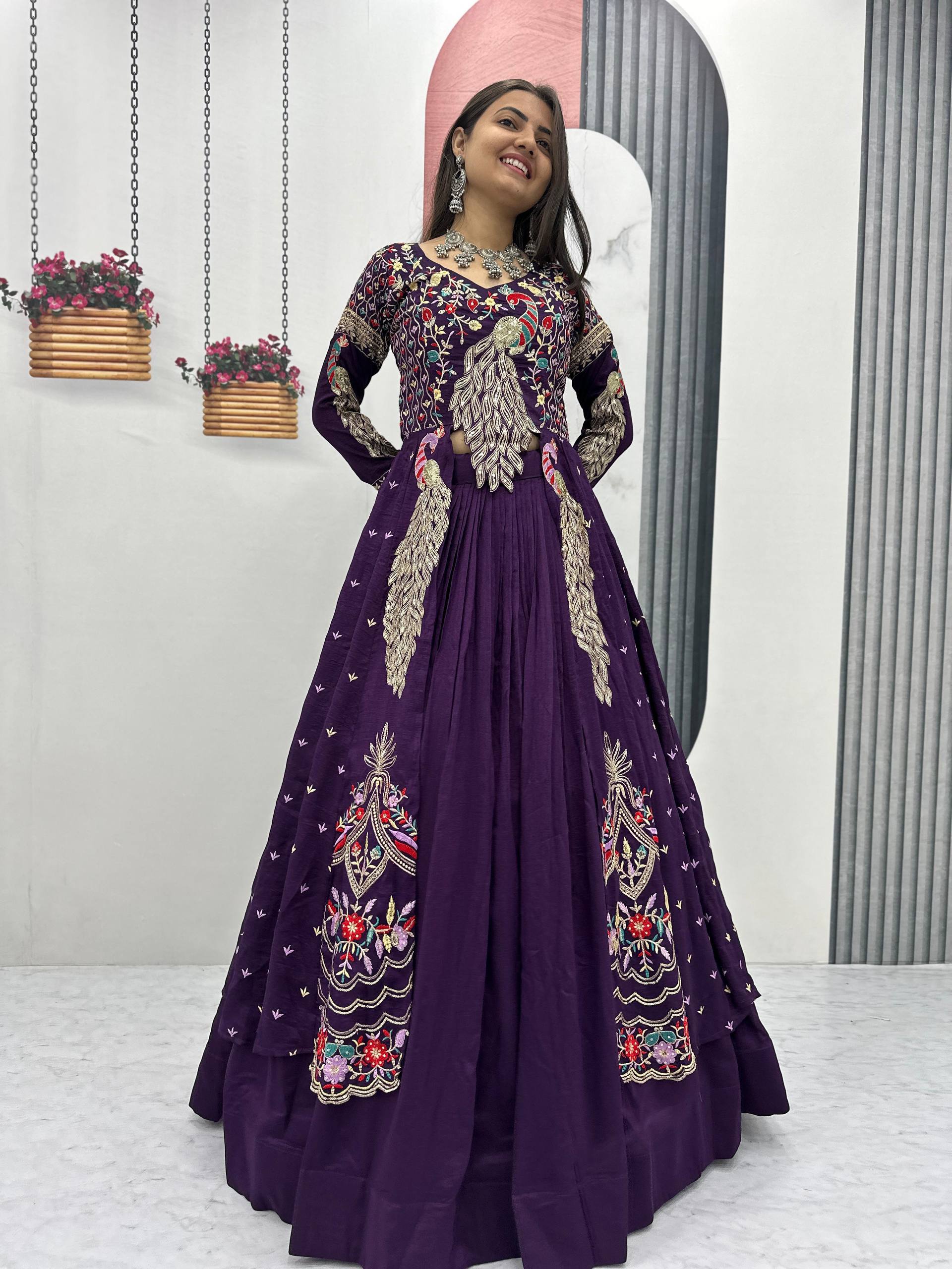 Women’s Designer Lehenga Choli with Heavy Embroidery | Wedding & Festive Wear Lehenga Set – Rajkanika
