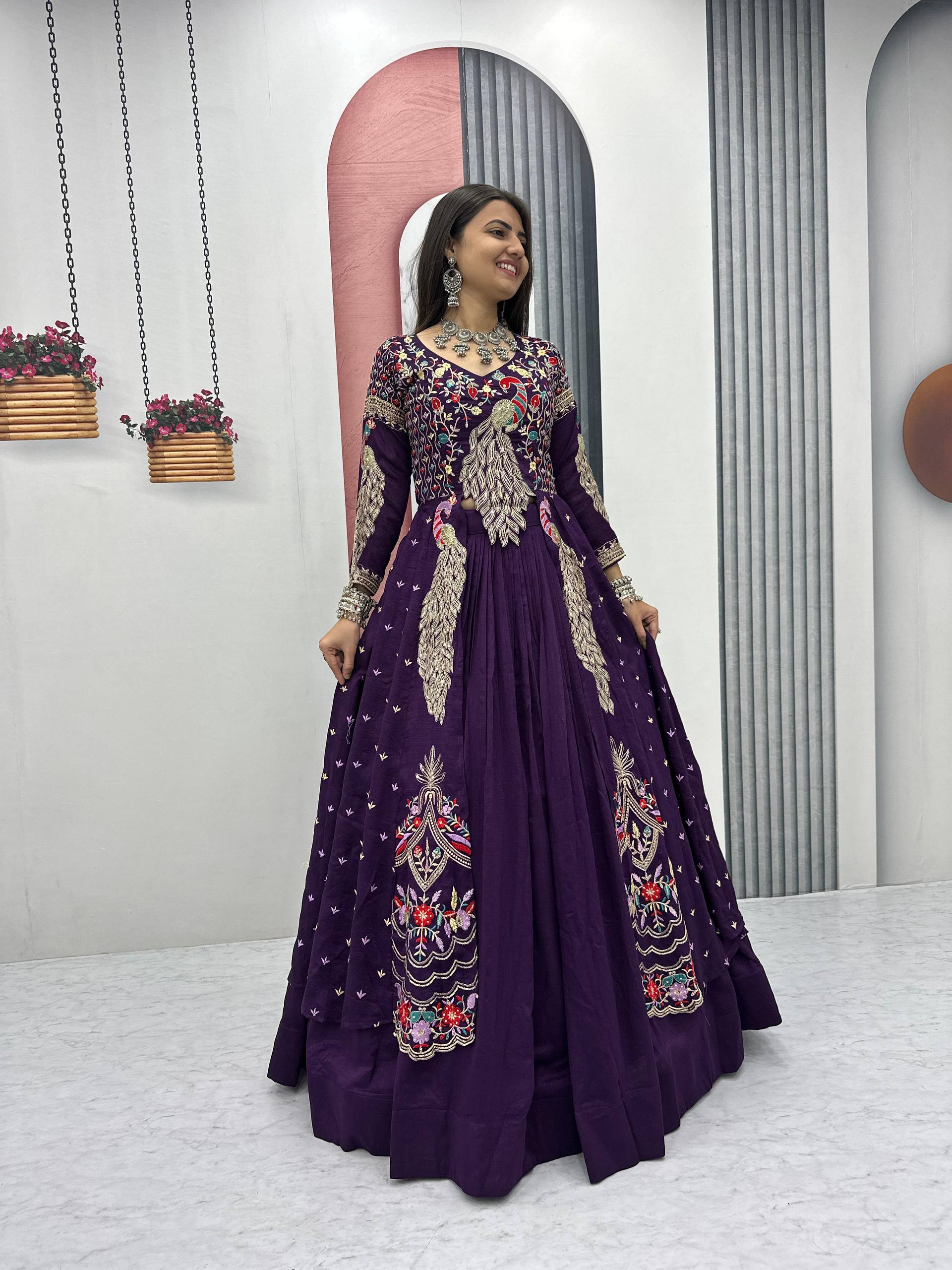 Women’s Designer Lehenga Choli with Heavy Embroidery | Wedding & Festive Wear Lehenga Set – Rajkanika