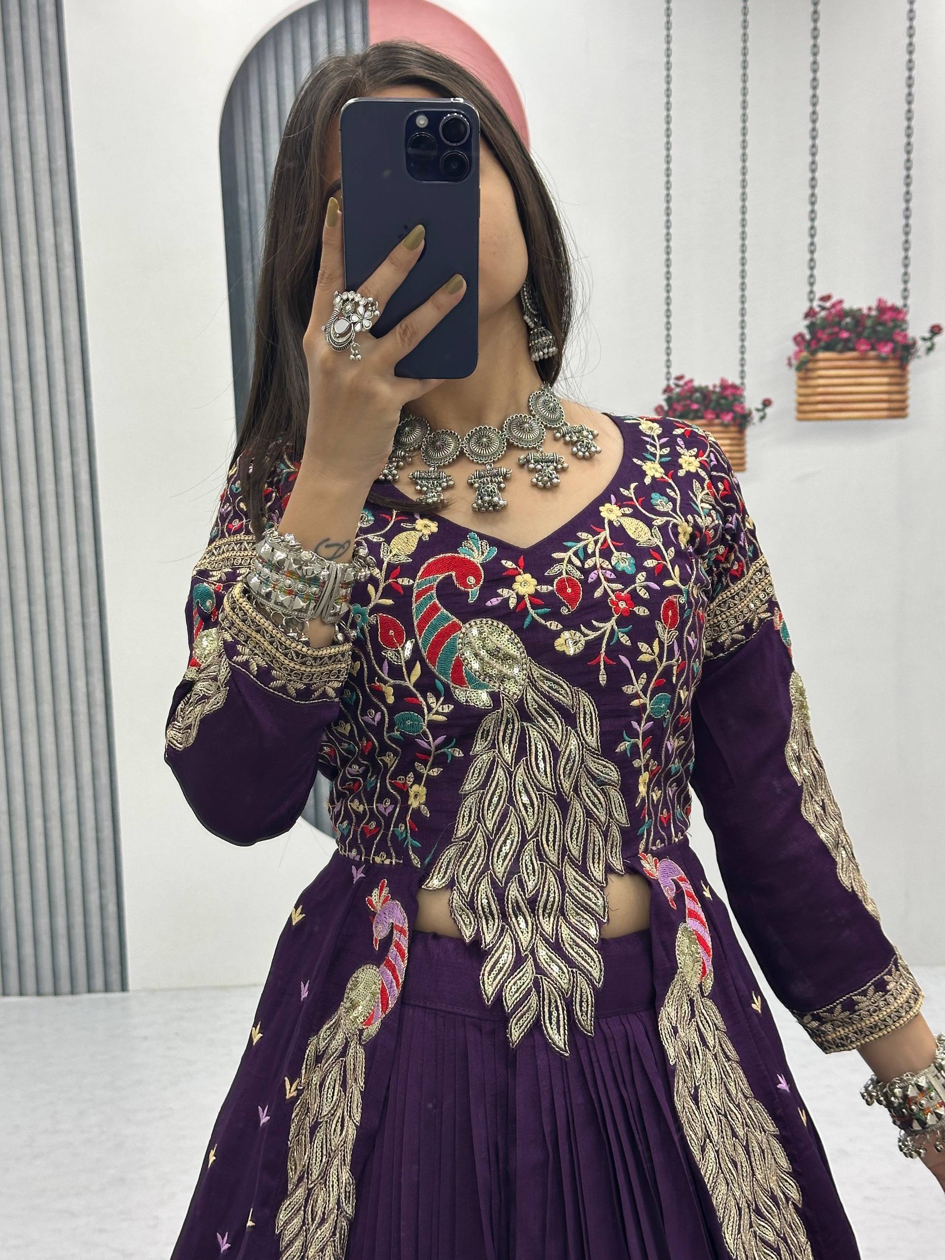 Women’s Designer Lehenga Choli with Heavy Embroidery | Wedding & Festive Wear Lehenga Set – Rajkanika