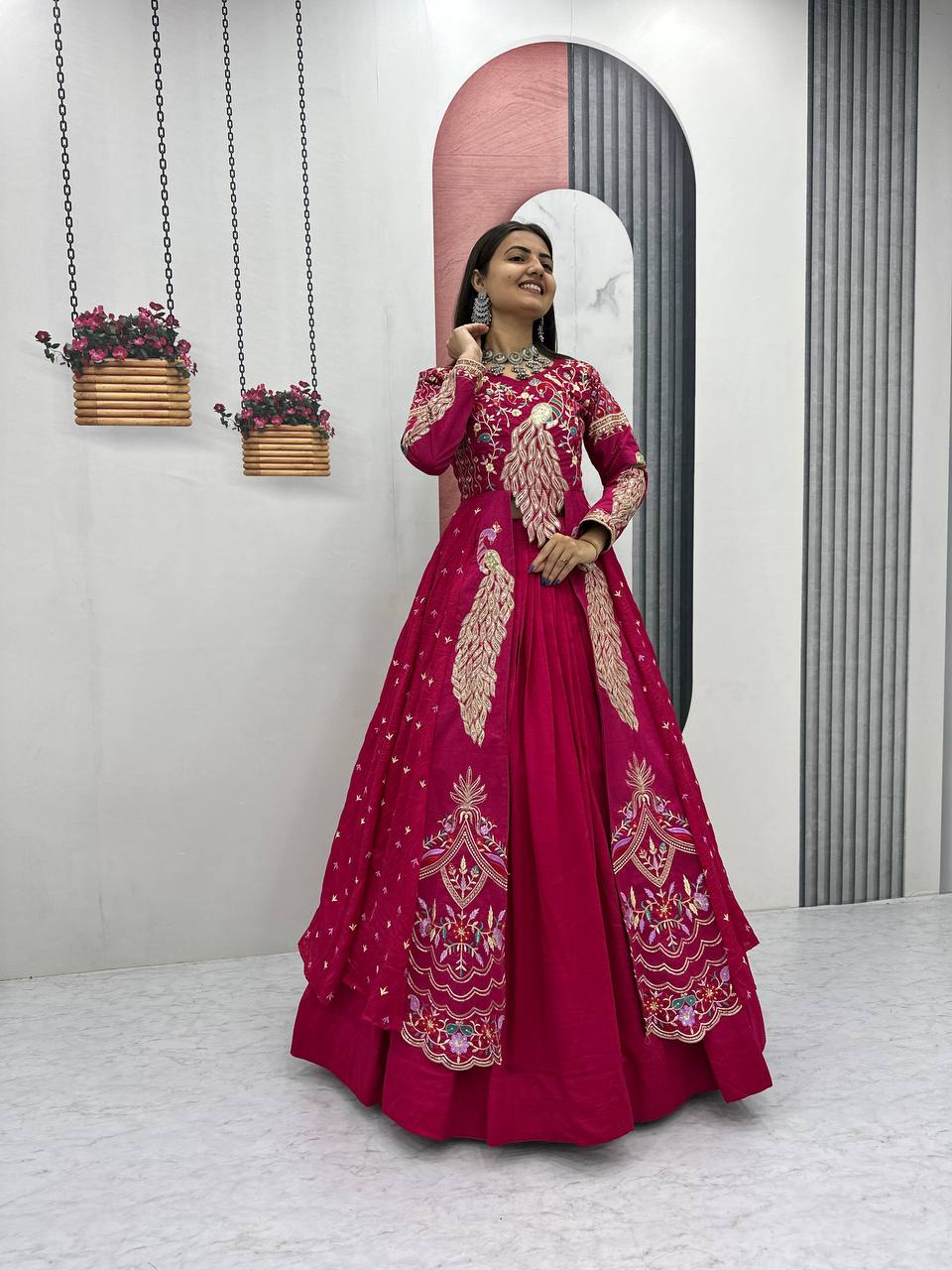 Women’s Designer Lehenga Choli with Heavy Embroidery | Wedding & Festive Wear Lehenga Set – Rajkanika