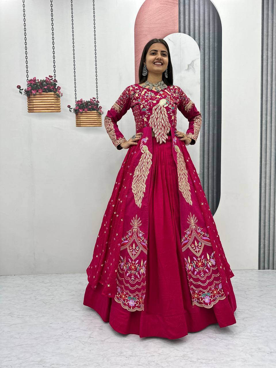 Women’s Designer Lehenga Choli with Heavy Embroidery | Wedding & Festive Wear Lehenga Set – Rajkanika