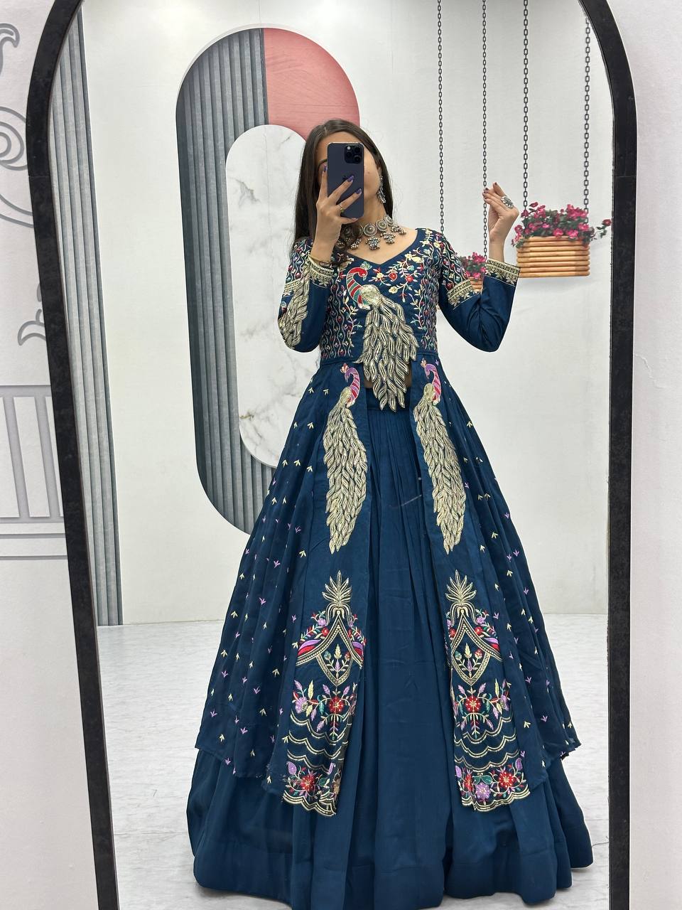 Women’s Designer Lehenga Choli with Heavy Embroidery | Wedding & Festive Wear Lehenga Set – Rajkanika
