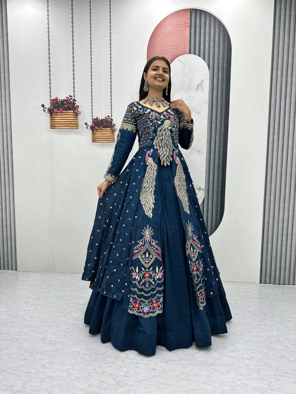 Women’s Designer Lehenga Choli with Heavy Embroidery | Wedding & Festive Wear Lehenga Set – Rajkanika