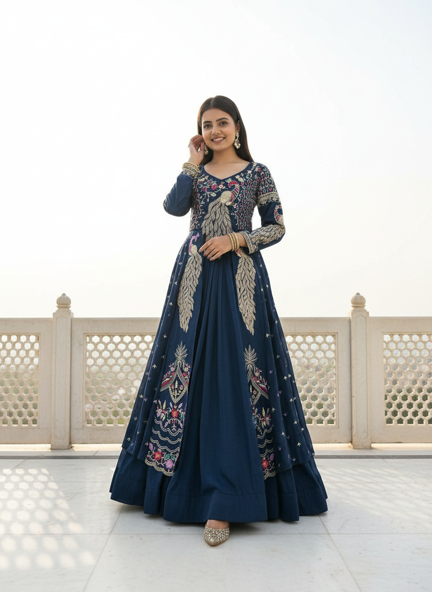 Women’s Designer Lehenga Choli with Heavy Embroidery | Wedding & Festive Wear Lehenga Set – Rajkanika
