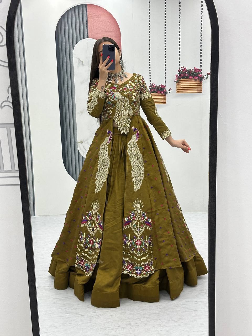 Women’s Designer Lehenga Choli with Heavy Embroidery | Wedding & Festive Wear Lehenga Set – Rajkanika