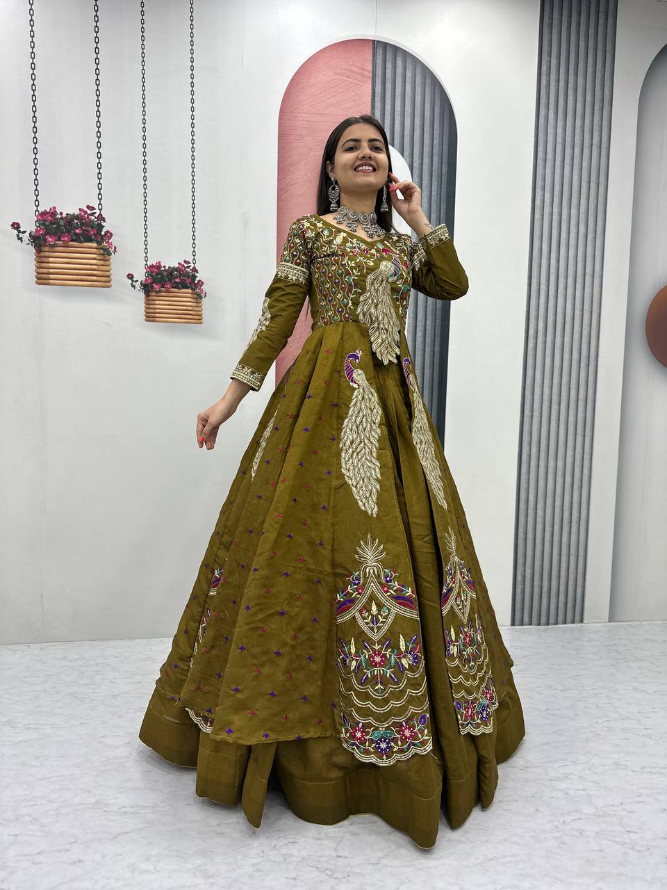 Women’s Designer Lehenga Choli with Heavy Embroidery | Wedding & Festive Wear Lehenga Set – Rajkanika