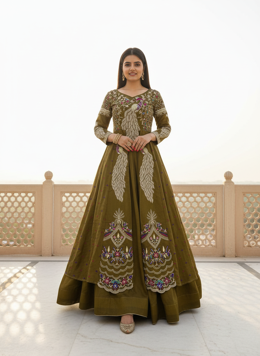 Women’s Designer Lehenga Choli with Heavy Embroidery | Wedding & Festive Wear Lehenga Set – Rajkanika