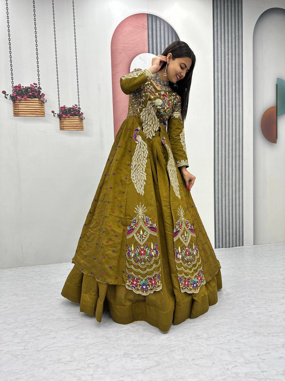 Women’s Designer Lehenga Choli with Heavy Embroidery | Wedding & Festive Wear Lehenga Set – Rajkanika