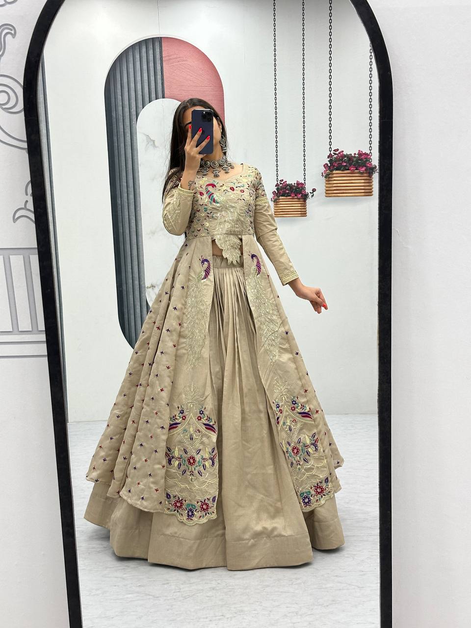 Women’s Designer Lehenga Choli with Heavy Embroidery | Wedding & Festive Wear Lehenga Set – Rajkanika