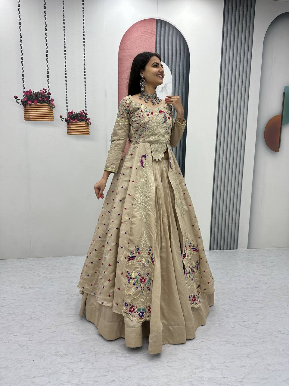 Women’s Designer Lehenga Choli with Heavy Embroidery | Wedding & Festive Wear Lehenga Set – Rajkanika