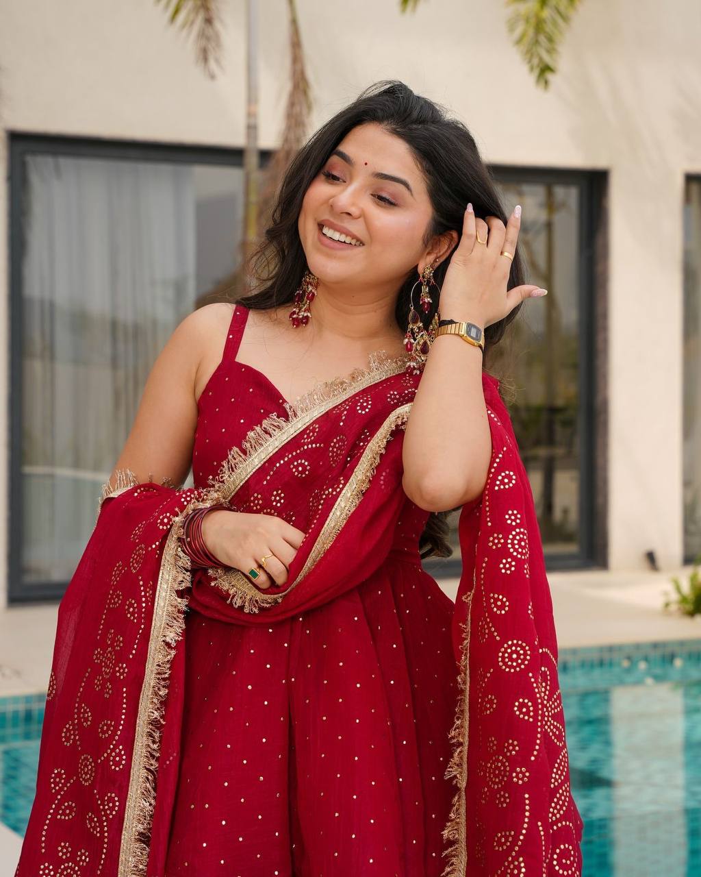 Women’s Embroidered Kurta Palazzo Set with Dupatta | Festive & Wedding Wear by Rajkanika