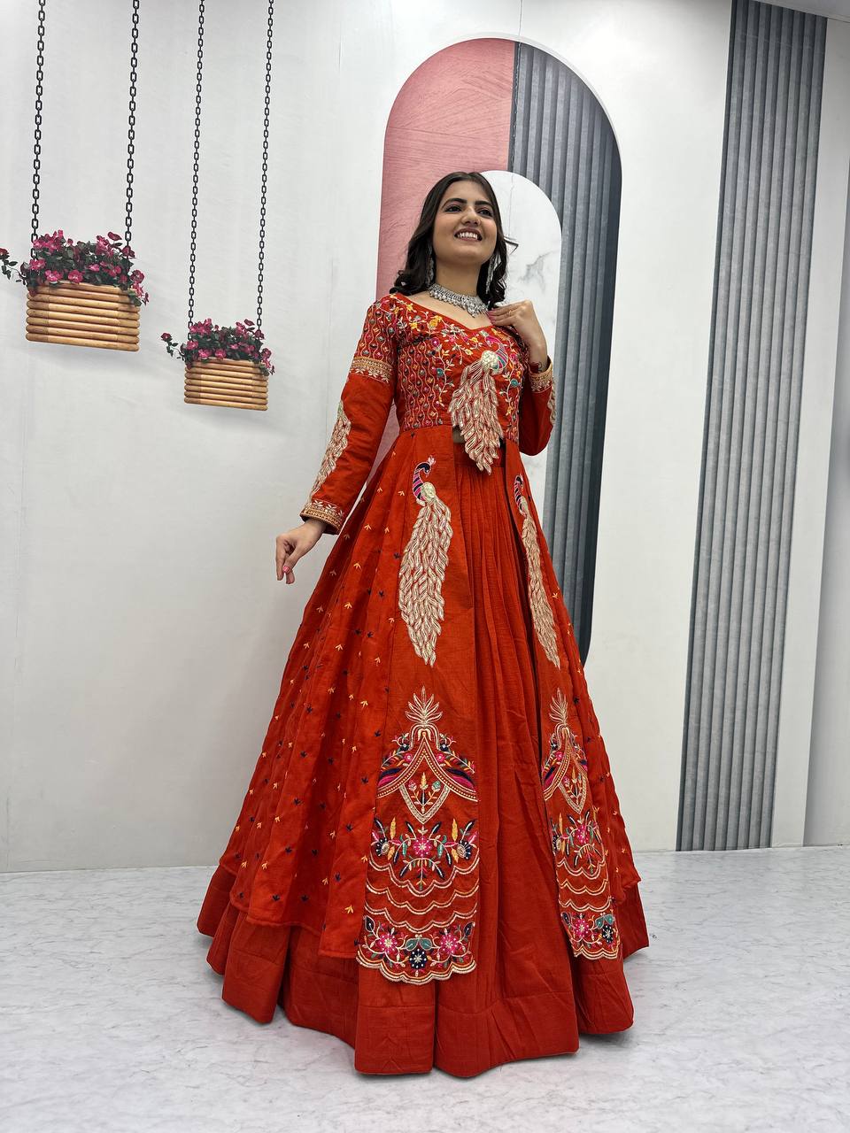Women’s Designer Lehenga Choli with Heavy Embroidery | Wedding & Festive Wear Lehenga Set – Rajkanika