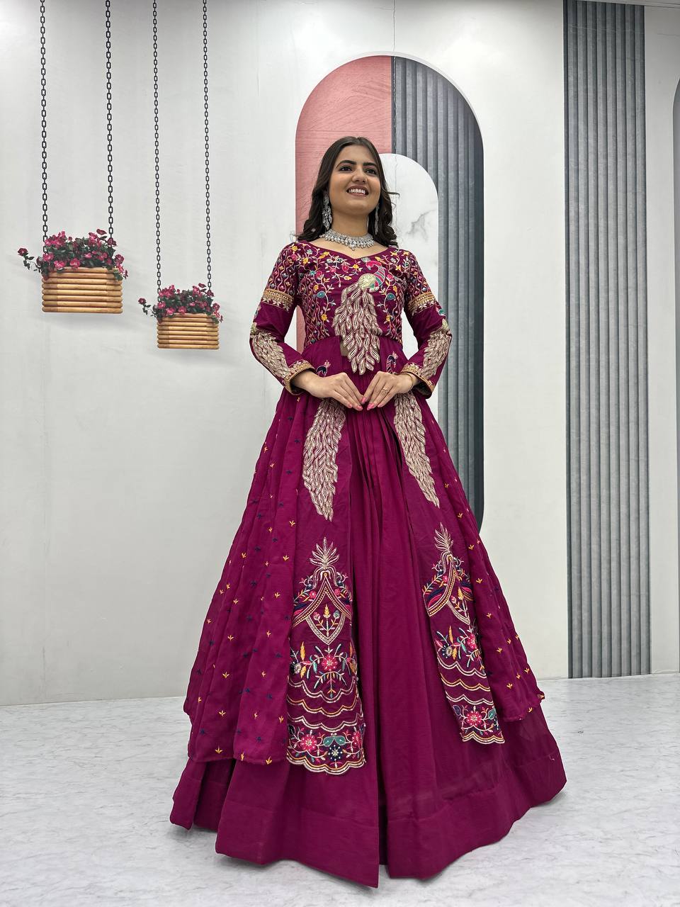 Women’s Designer Lehenga Choli with Heavy Embroidery | Wedding & Festive Wear Lehenga Set – Rajkanika