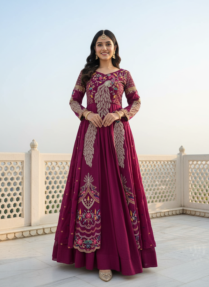 Women’s Designer Lehenga Choli with Heavy Embroidery | Wedding & Festive Wear Lehenga Set – Rajkanika
