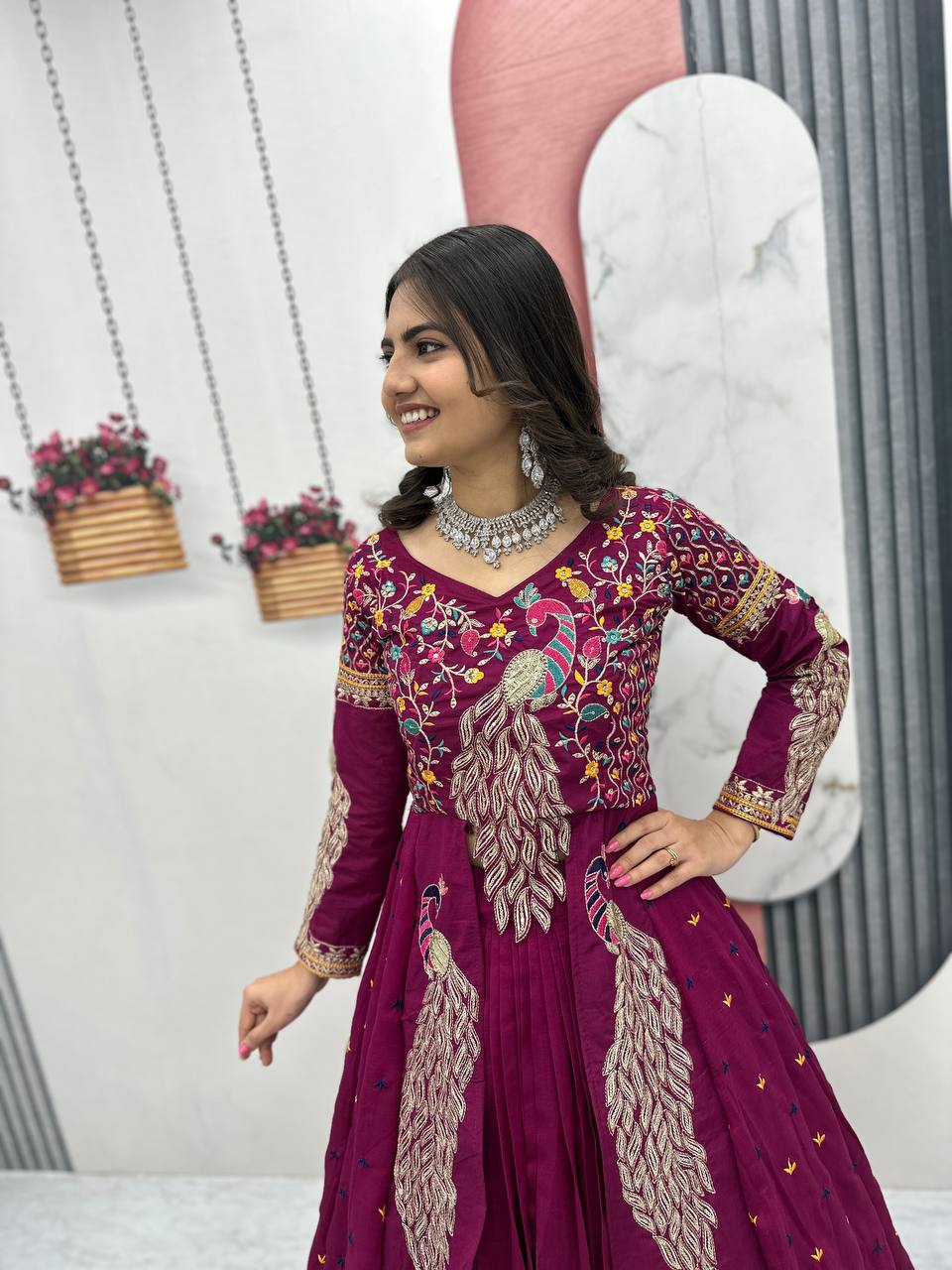 Women’s Designer Lehenga Choli with Heavy Embroidery | Wedding & Festive Wear Lehenga Set – Rajkanika