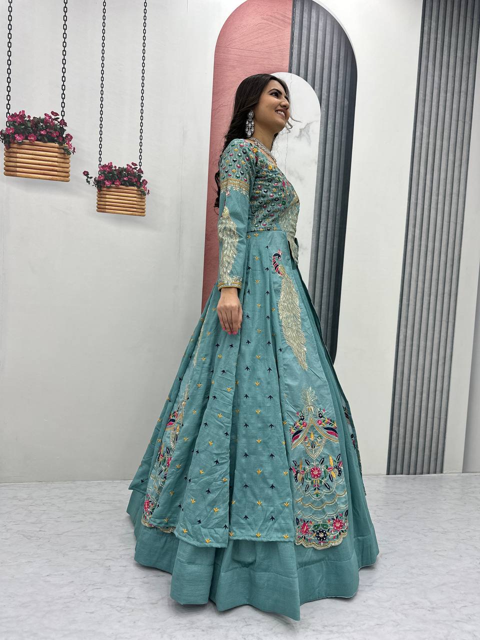 Women’s Designer Lehenga Choli with Heavy Embroidery | Wedding & Festive Wear Lehenga Set – Rajkanika