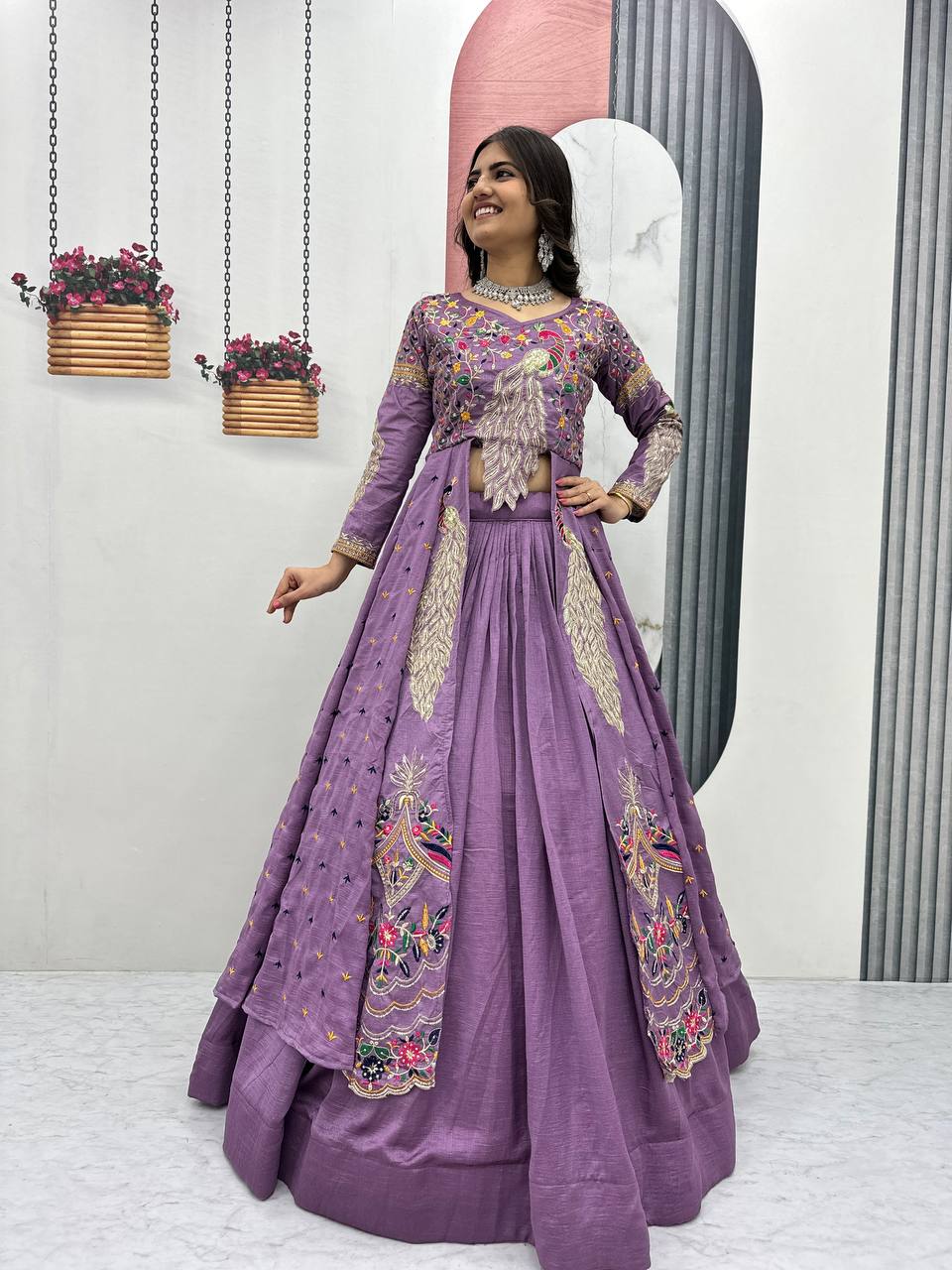Women’s Designer Lehenga Choli with Heavy Embroidery | Wedding & Festive Wear Lehenga Set – Rajkanika