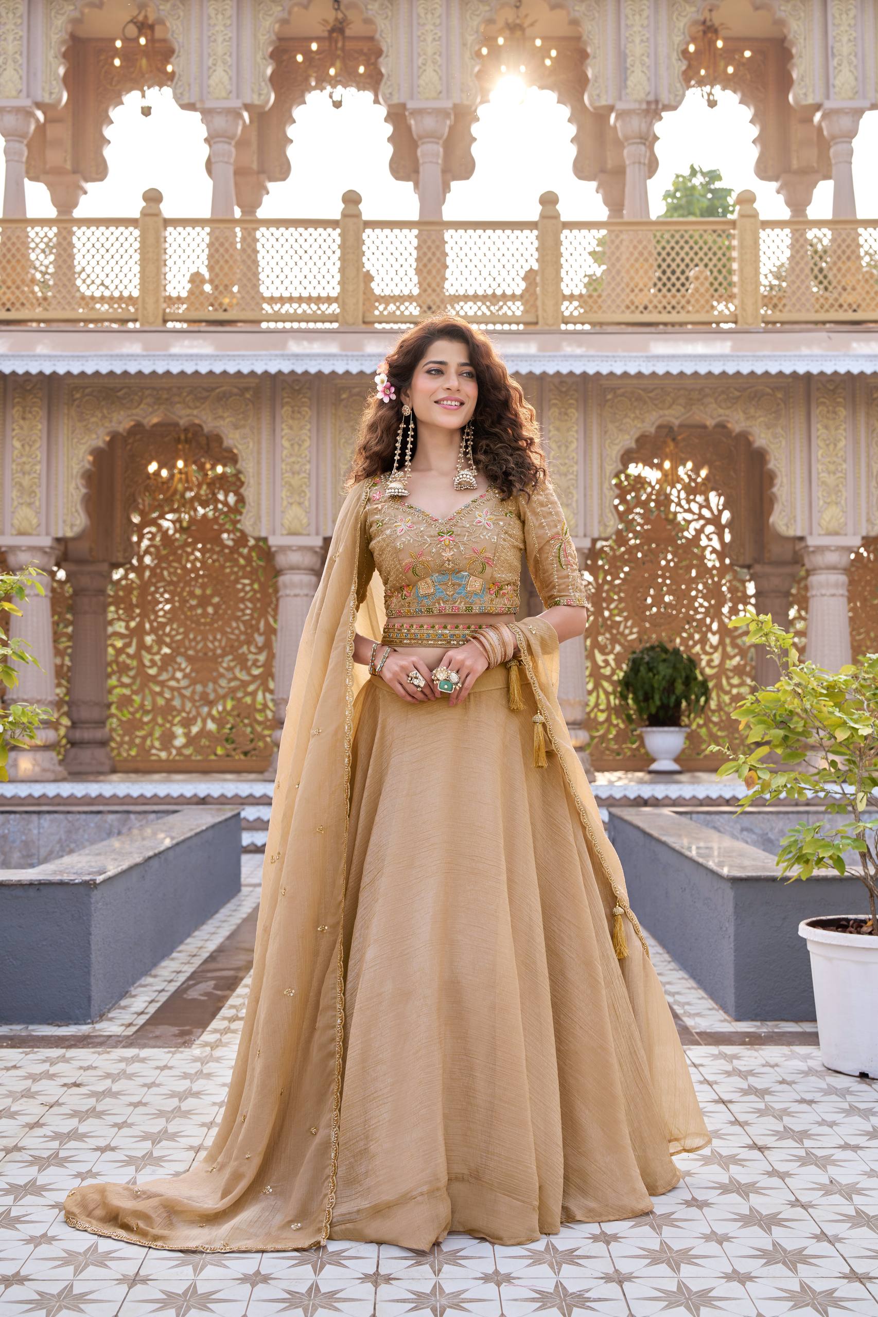 Women’s Designer Embroidered Lehenga Set with Blouse & Dupatta | Wedding & Festive Wear by Rajkanika