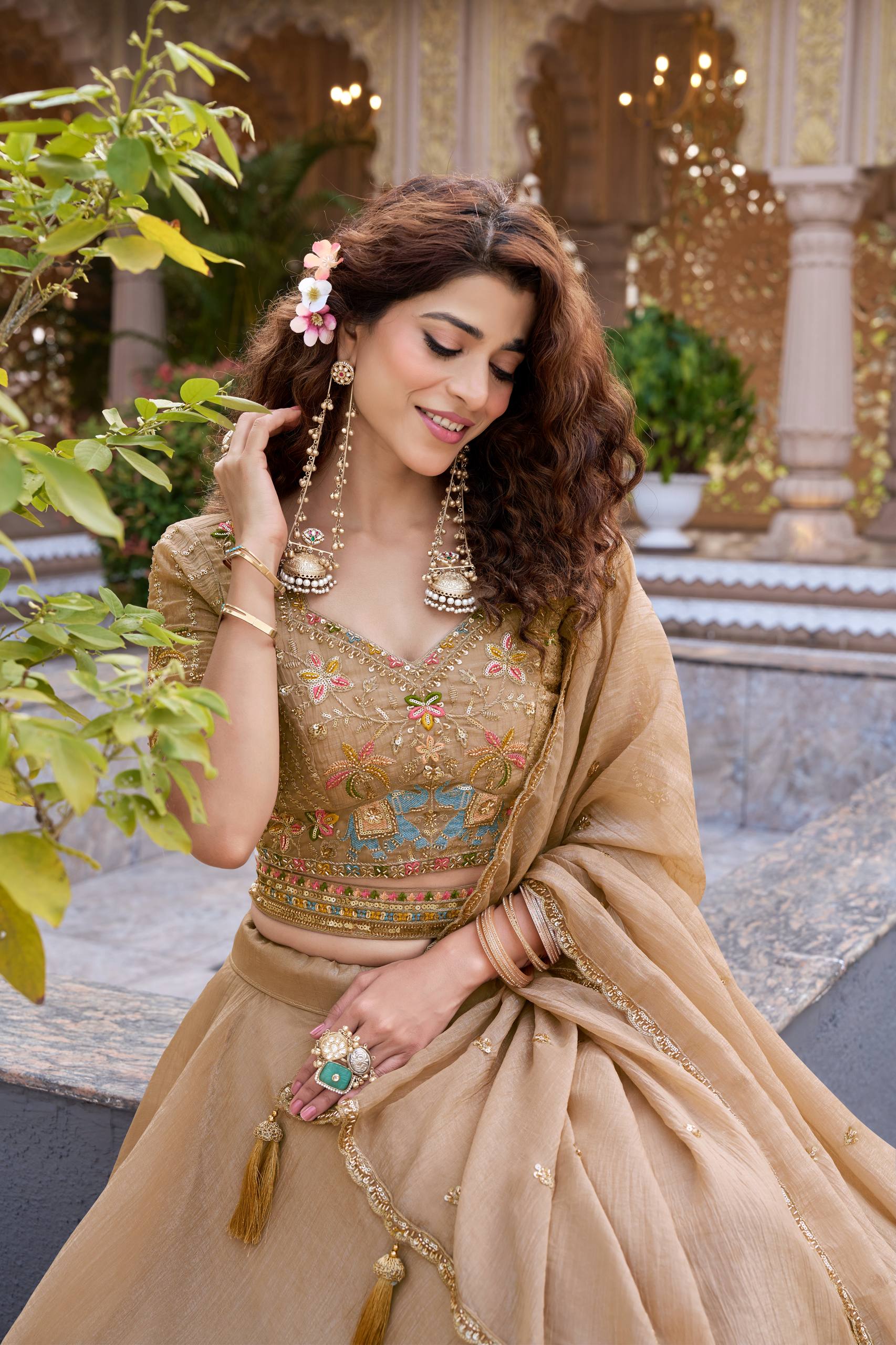 Women’s Designer Embroidered Lehenga Set with Blouse & Dupatta | Wedding & Festive Wear by Rajkanika