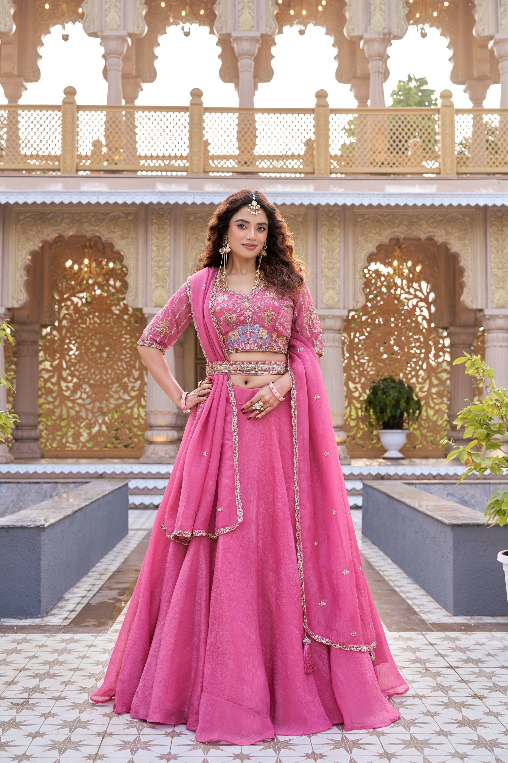 Women’s Designer Embroidered Lehenga Set with Blouse & Dupatta | Wedding & Festive Wear by Rajkanika