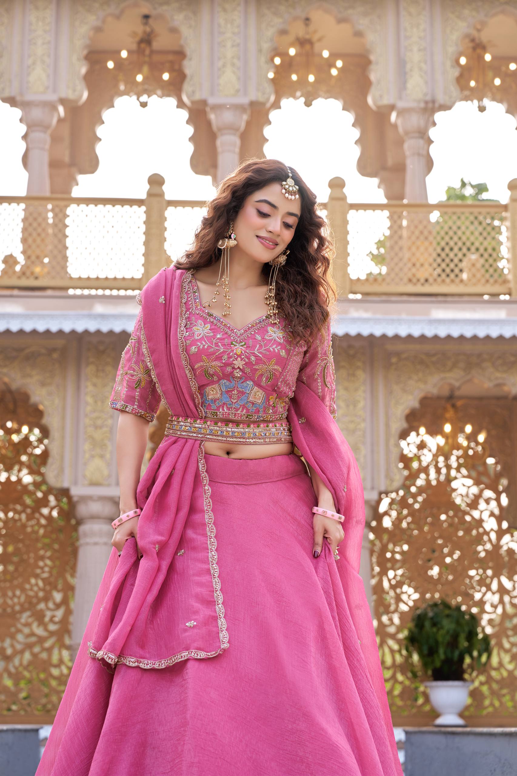 Women’s Designer Embroidered Lehenga Set with Blouse & Dupatta | Wedding & Festive Wear by Rajkanika