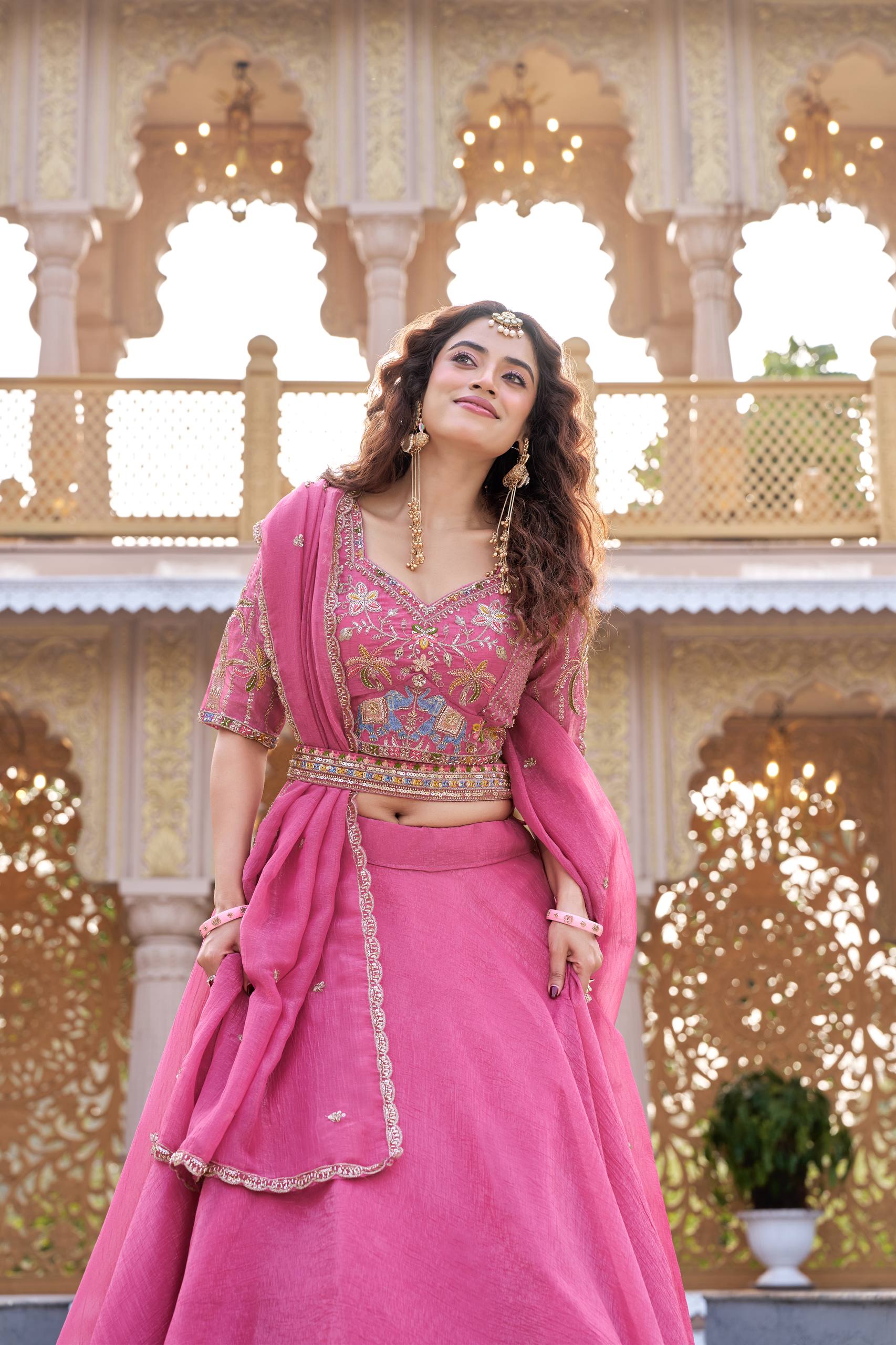 Women’s Designer Embroidered Lehenga Set with Blouse & Dupatta | Wedding & Festive Wear by Rajkanika