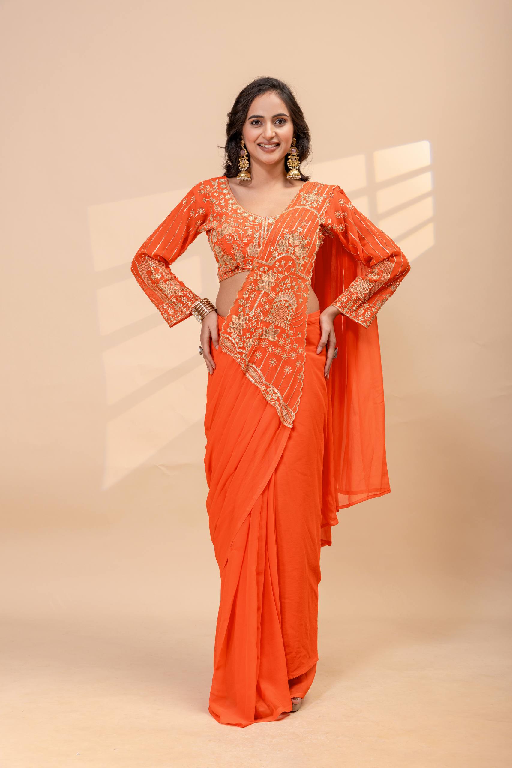 Women’s Designer Saree with Heavy Embroidered Blouse | Party Wear Wedding Saree – Rajkanika