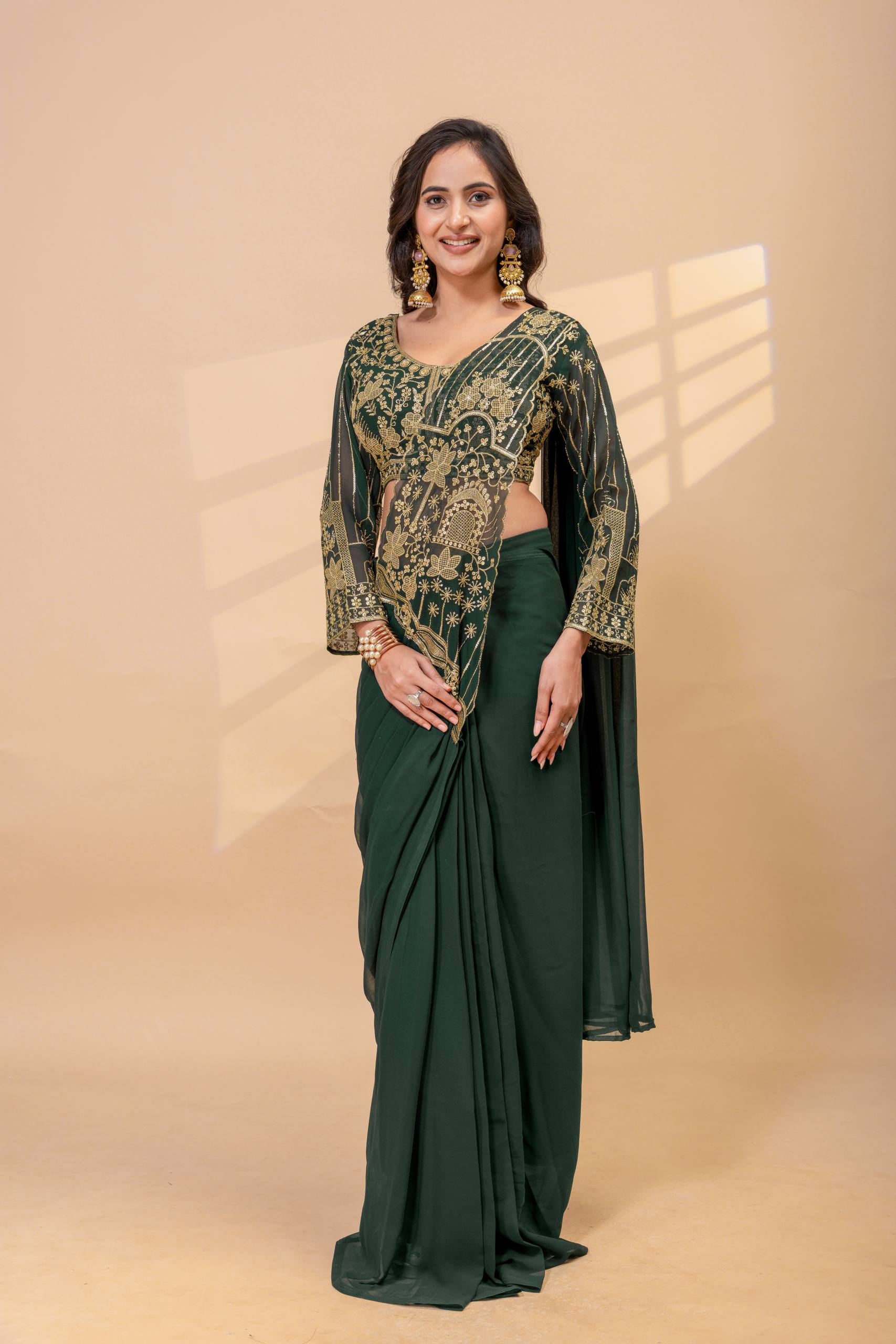 Women’s Designer Saree with Heavy Embroidered Blouse | Party Wear Wedding Saree – Rajkanika